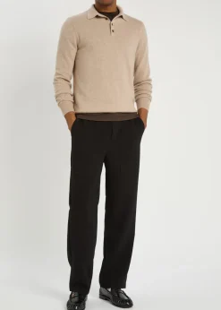 Cashmere polo jumper