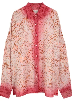 Casia printed silk shirt