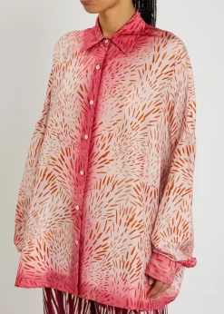 Casia printed silk shirt