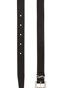 Cassandra grained leather belt
