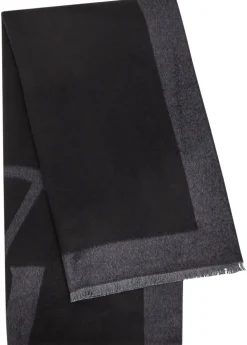 Cassandra logo silk scarf