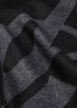 Cassandra logo silk scarf