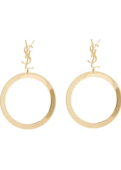 Cassandre logo hoop earrings