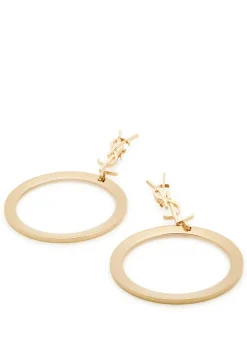 Cassandre logo hoop earrings