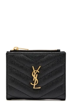 Cassandre pebbled leather wallet