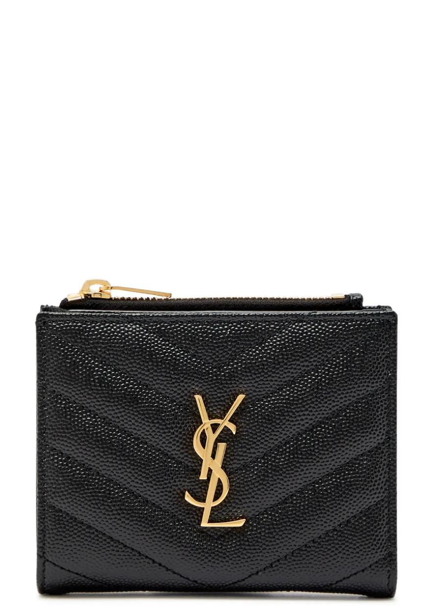 Cassandre pebbled leather wallet