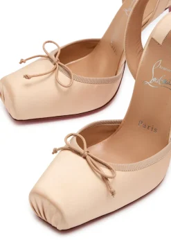 Cassia Lace Up 100 satin pumps