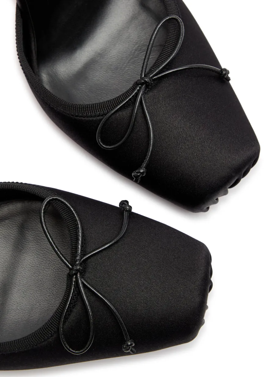 Cassia lace Up 100 satin pumps