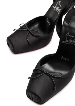 Cassia lace Up 100 satin pumps