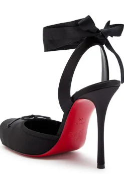 Cassia lace Up 100 satin pumps