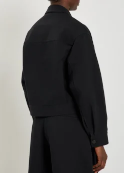 Casual cotton and linen-blend jacket