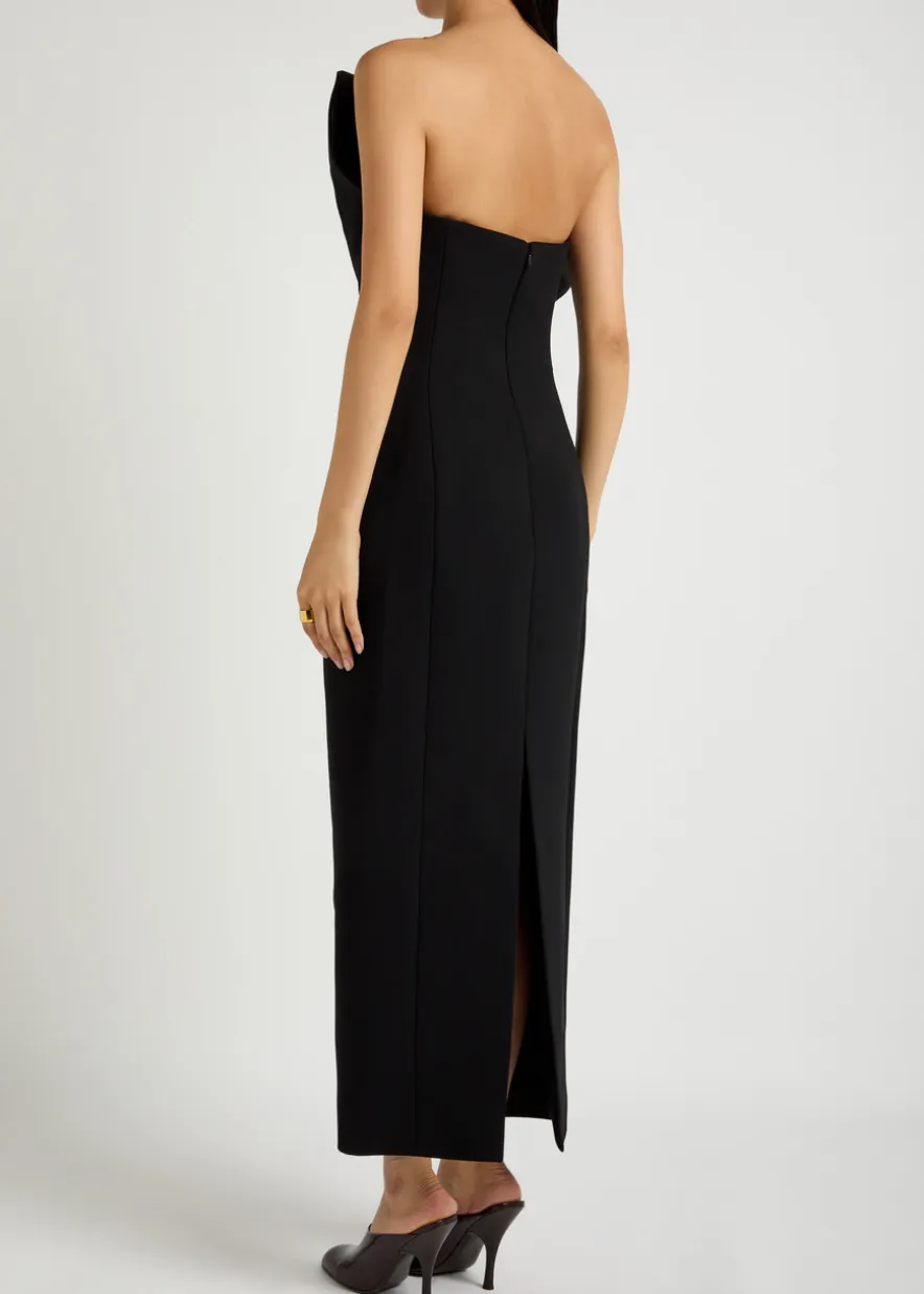 Cato strapless woven midi dress