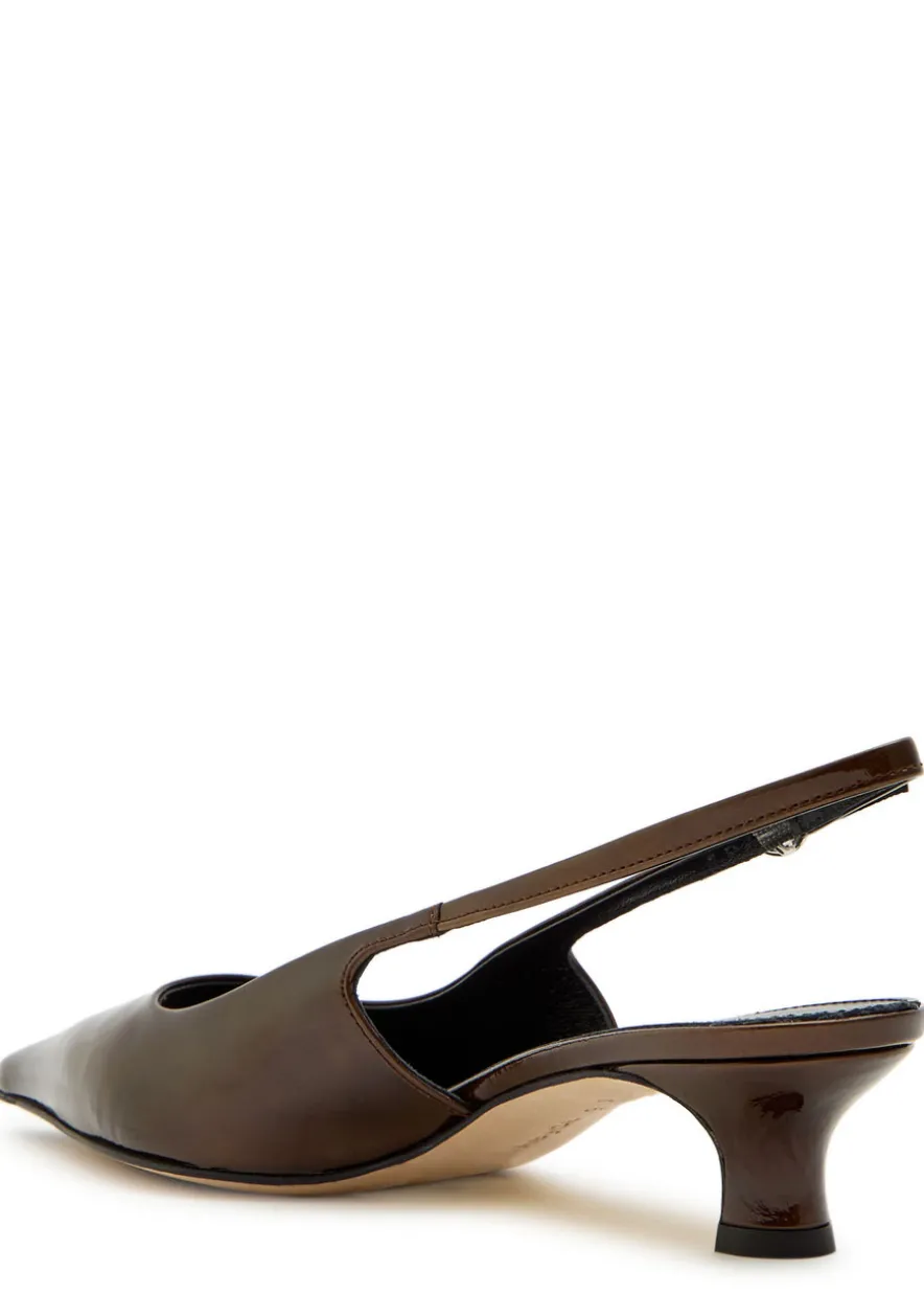 Catrina 35 patent leather slingback pumps