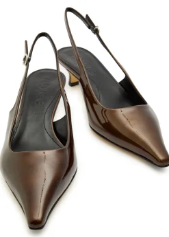Catrina 35 patent leather slingback pumps