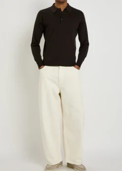 Caverhill merino wool polo shirt