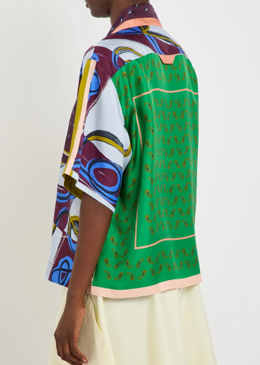 Cecilia printed silk shirt