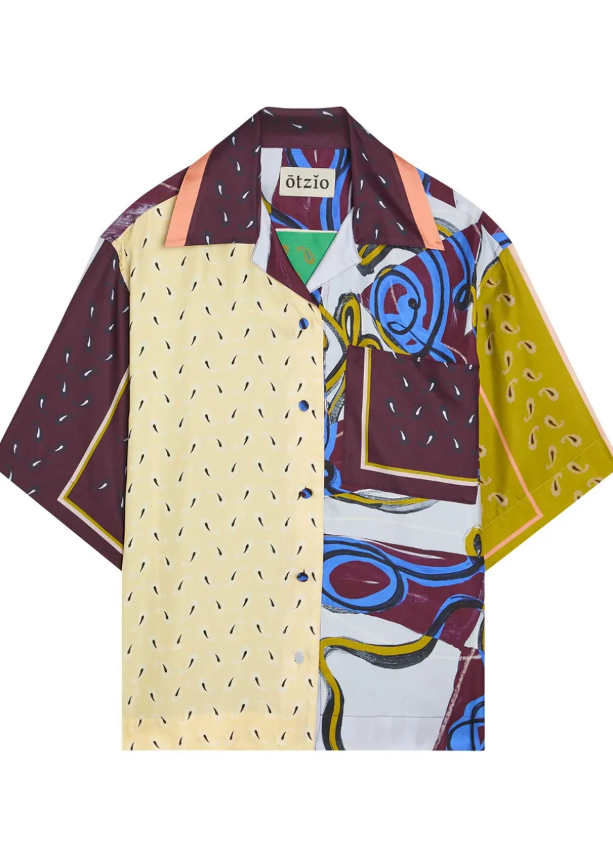 Cecilia printed silk shirt