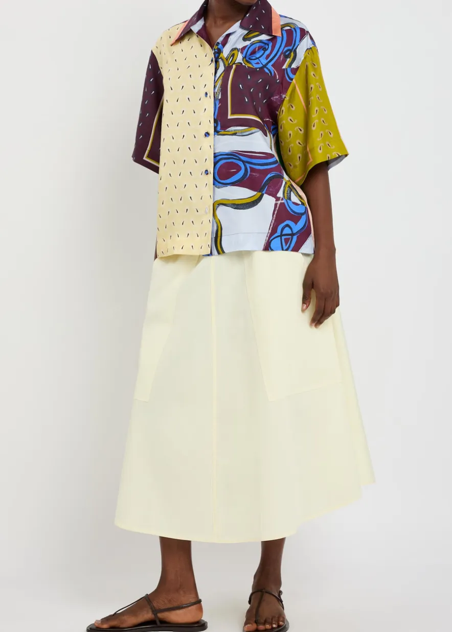 Cecilia printed silk shirt