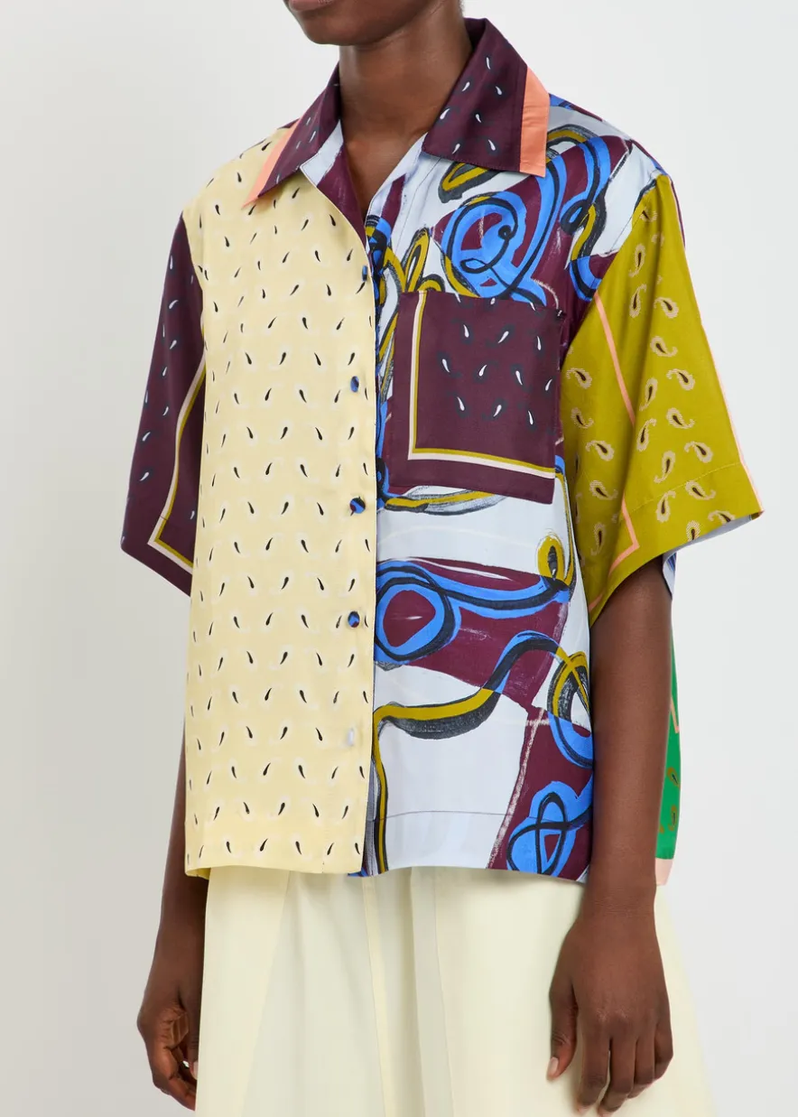Cecilia printed silk shirt