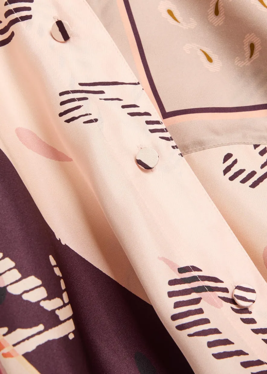 Cecilia printed silk shirt