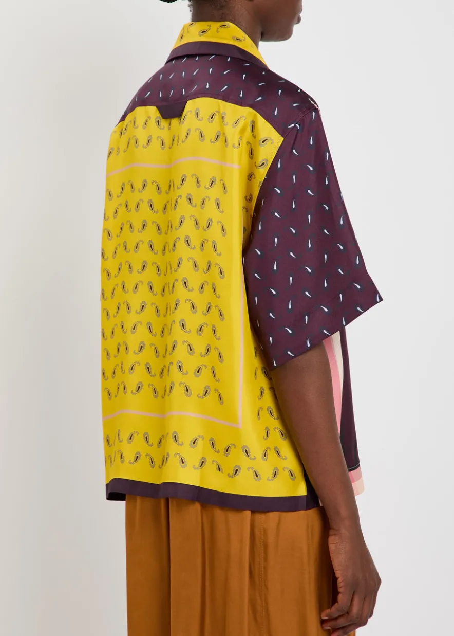Cecilia printed silk shirt