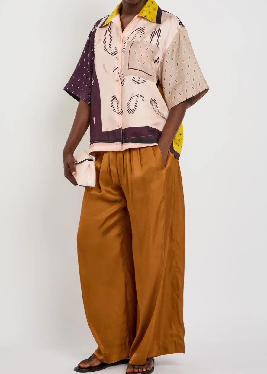 Cecilia printed silk shirt
