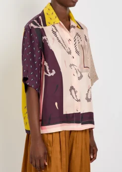 Cecilia printed silk shirt