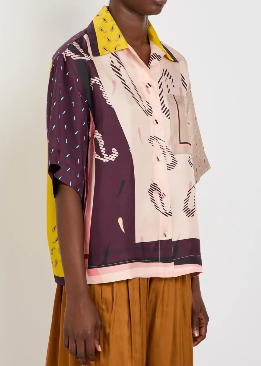 Cecilia printed silk shirt