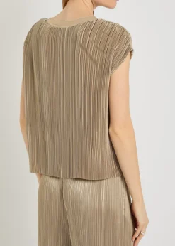 Cedre pleated satin top