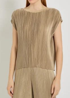 Cedre pleated satin top