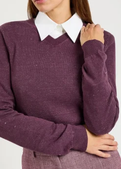 Celia linen-blend jumper