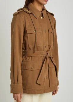 Centaurea belted twill jacket