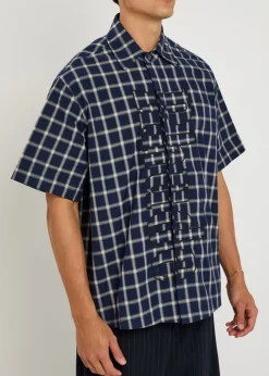 Center Logo Button Up Shirt
