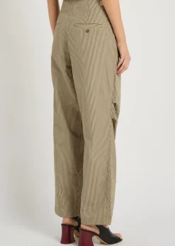Ceryne striped cotton trousers