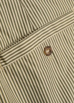 Ceryne striped cotton trousers