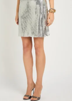 Chainmail mini skirt