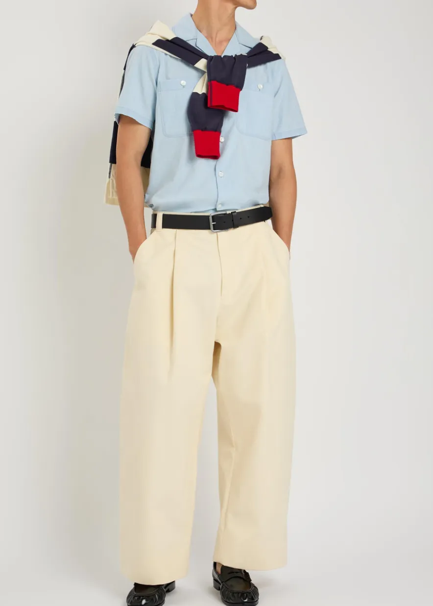 Chambray cotton shirt