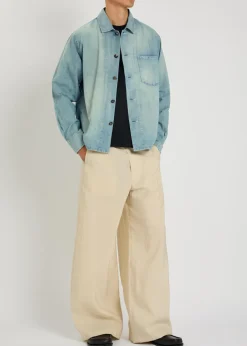 Chambray denim shirt