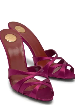 Chandelle 95 satin mules