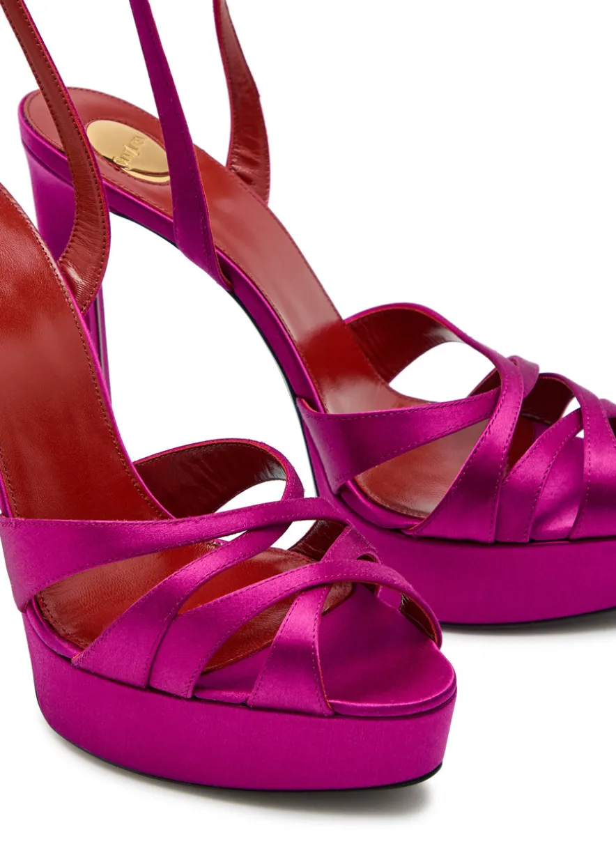 Chandelle 110 satin sandals