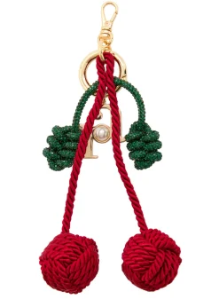 Charm Cherry rhinestone bag charm