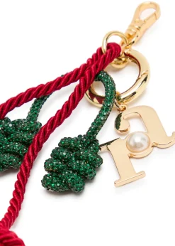 Charm Cherry rhinestone bag charm