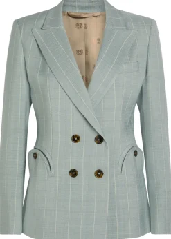 Charmer striped woven blazer