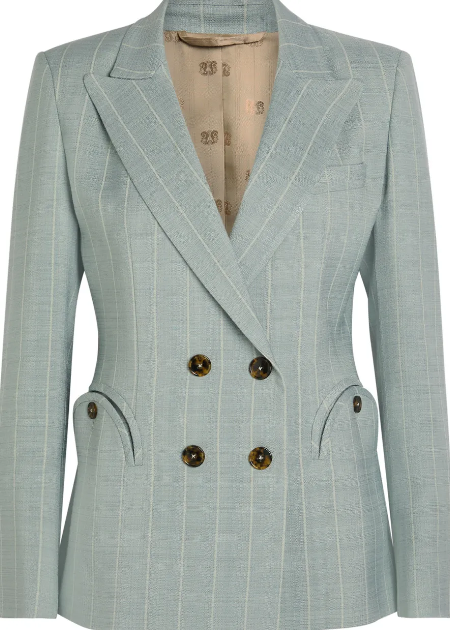 Charmer striped woven blazer