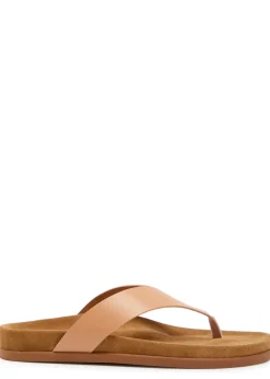Charys Footbed leather flip flops