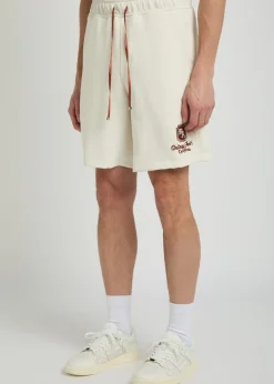 Chateau appliquéd woven shorts