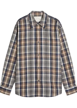 Checked brushed-cotton shirt