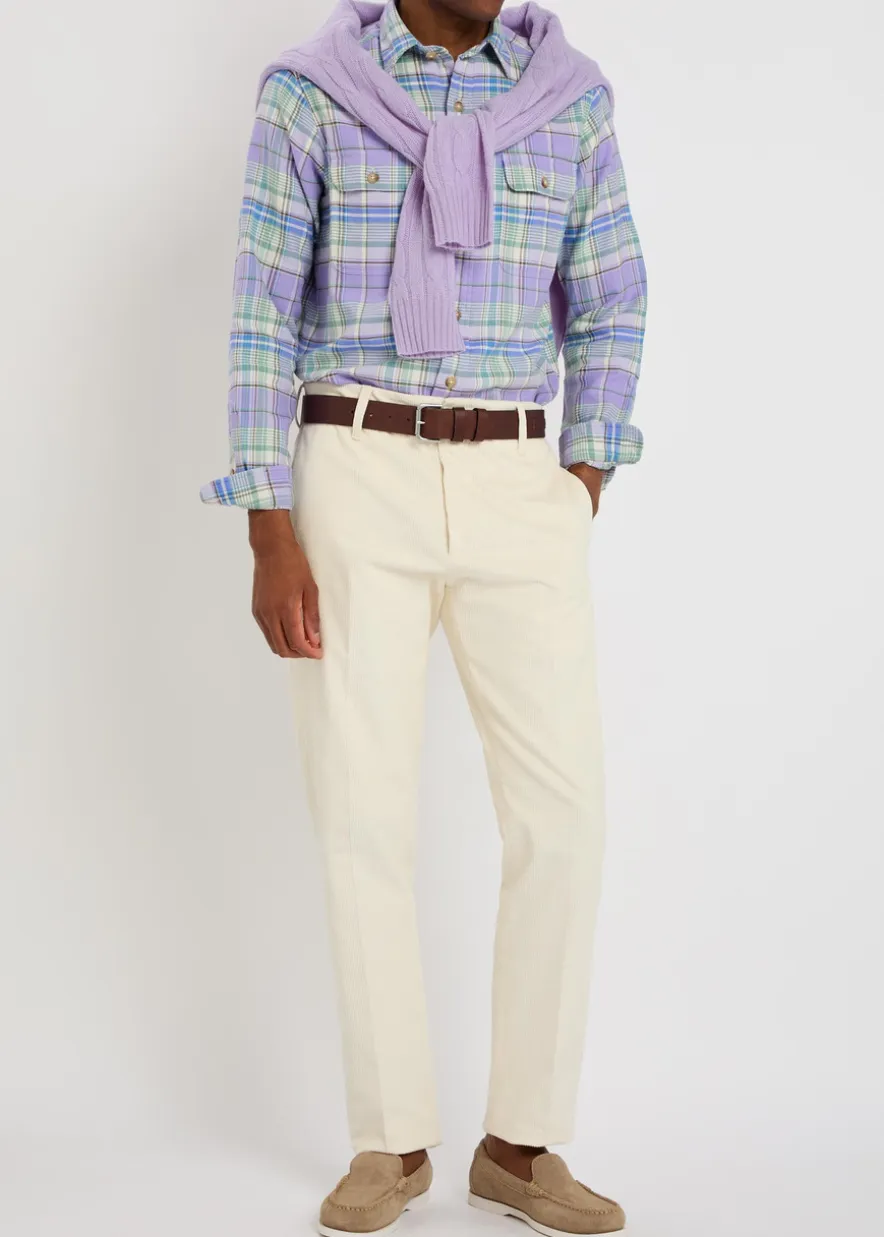 Checked flannel shirt