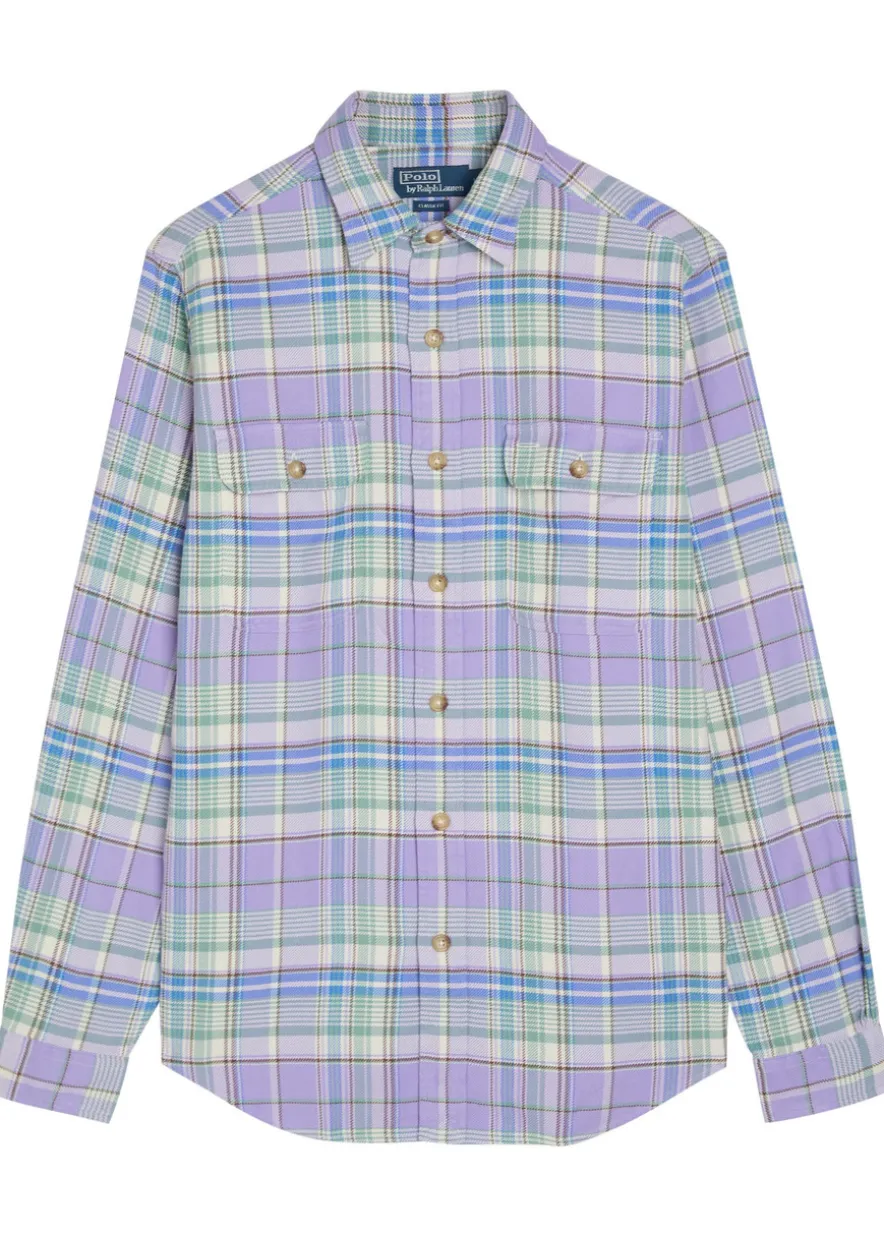 Checked flannel shirt