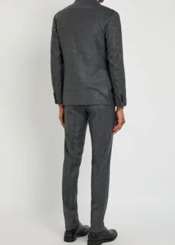 Checked wool suit